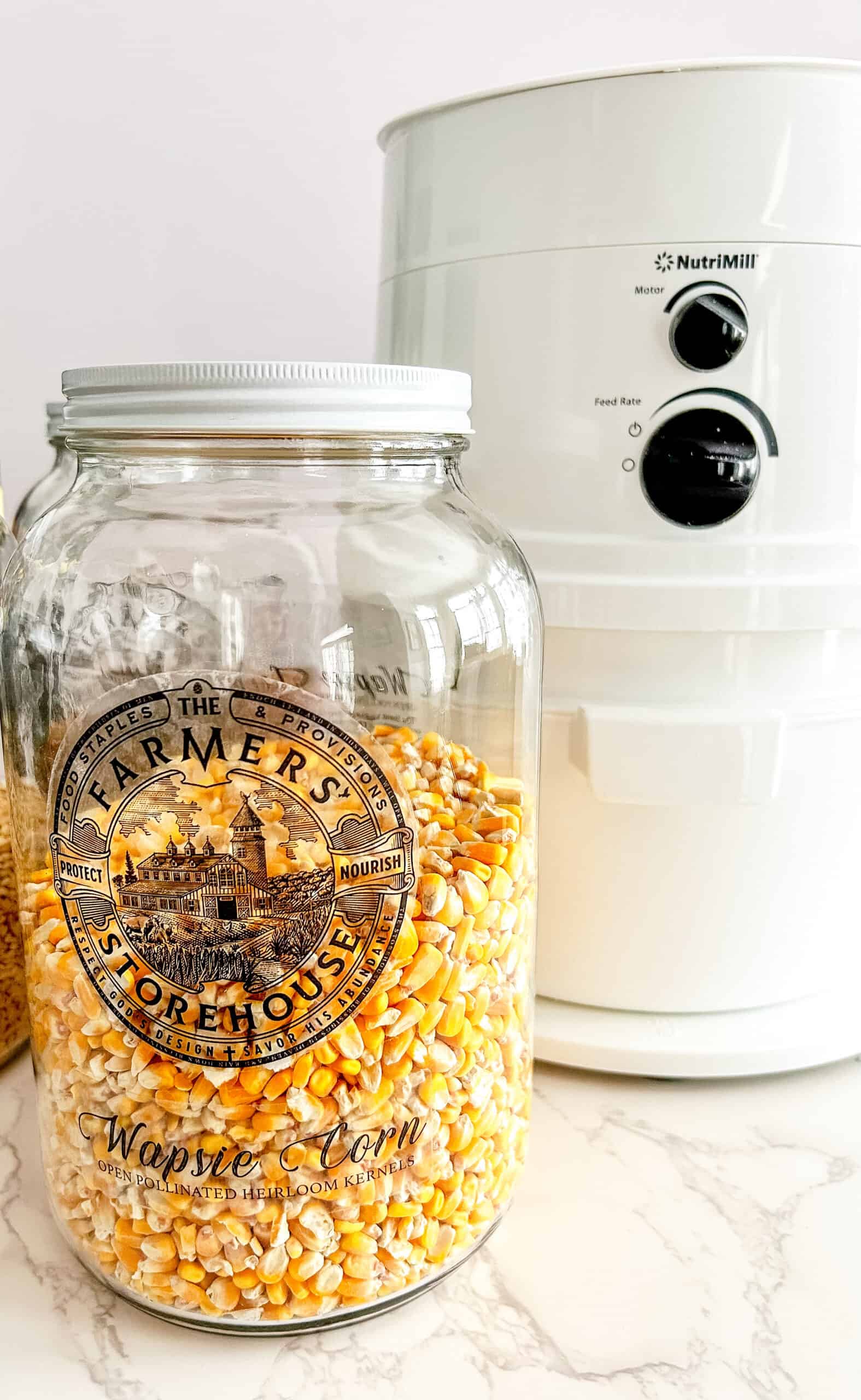 Popcorn and the Nutrimill grain mill